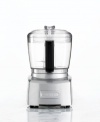 Cook like the kitchen elite with this peppy, powerful die-cast chopper/grinder from Cuisinart. Designed to handle a wide variety of food prep tasks, it features an innovative, dual-edge SmartPower(tm) blade with a sharp edge for delicate chopping and a blunt edge for fine grinding. 18-month limited warranty. Model CH-4.