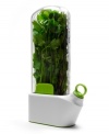 When you buy a bunch of fresh herbs at the market, what do you do? The story is usually the same: you use some and leave the rest in the fridge to wilt away. This innovative tool is a true herbal remedy, prolonging the life of herbs for up to three weeks. One-year warranty.