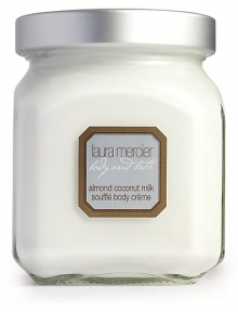 Almond Coconut Milk Soufflé Body Crème is a whipped, ultra-rich cream that hydrates deeply without feeling heavy or greasy. Vitamins A, E and F nourish Shea butter moisturizes 12 oz. Almond Coconut Milk Soufflé Body Crème is a whipped, ultra-rich cream that hydrates deeply without feeling heavy or greasy. Vitamins A, E and F nourish Shea butter moisturizes 12 oz.