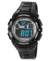 Blacked out cool that really ticks: a multi-functional digital watch from Armitron.