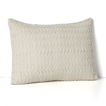 With its contemporary quilted detailing in a versatile ivory hue, this Vera Wang decorative pillow accents your decor with Vera's signature laid back luxury. With its contemporary quilted detailing in a versatile ivory hue, this Vera Wang decorative pillow accents your decor with Vera's signature laid back luxury.