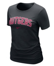 Keep your team pride on display with this NCAA Rutgers Scarlet Knights t-shirt from Nike. Keep your team pride on display with this NCAA Rutgers Scarlet Knights t-shirt from Nike.