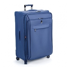 Recessed extra long locking trolley handle made of aircraft grade aluminum with one button operation, for ease of use. Reinforced corners and kickplate offer additional protection against wear. Fully lined interior with tie down straps to keep your clothing wrinkle free. Integrated privacy ID tag. TSA accepted lock. Recessed extra long locking trolley handle made of aircraft grade aluminum with one button operation, for ease of use. Reinforced corners and kickplate offer additional protection against wear. Fully lined interior with tie down straps to keep your clothing wrinkle free. Integrated privacy ID tag. TSA accepted lock.