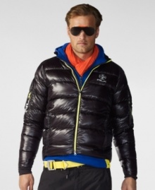 Designed to excel in even the most extreme conditions, the Ocean jacket is crafted from water-and-wind resistant nylon with a plush down filling that offers a featherweight feel. Designed to excel in even the most extreme conditions, the Ocean jacket is crafted from water-and-wind resistant nylon with a plush down filling that offers a featherweight feel.