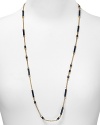 Chic colored enamel breaks up this long and lovely gold-tone chain necklace from kate spade new york. Wear it as a single strand or layered among others for a effortless, self-styled look.