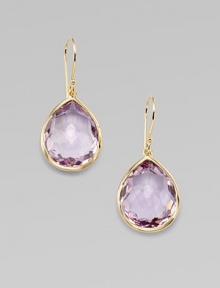 From the Rock Candy Collection. Graceful teardrops of softly hued, richly faceted Brazilian amethyst, set in gleaming 18k gold.Amethyst 18k yellow gold Length, about 1¼ Ear wire Imported From the Rock Candy Collection. Graceful teardrops of softly hued, richly faceted Brazilian amethyst, set in gleaming 18k gold.Amethyst 18k yellow gold Length, about 1¼ Ear wire Imported