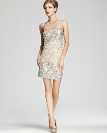 Alice + Olivia Dress - Larken Beaded Mini Sweetheart