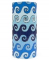 Reinventing ancient wave drawings in high-gloss glaze, the Jonathan Adler Carnaby vase offers a vibrant home accent to showcase your blossoms and fine taste.