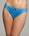 A modern, lady-like panty with saddle stitch detail and pretty grosgrain bow.