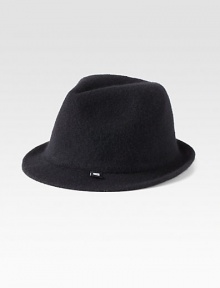 This smart wool fedora is a must-have for the season.WoolSpot cleanImported