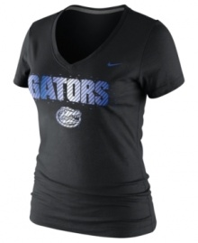 Female Jocks Rule! Display your pride wearing this NCAA tee showcasing the Florida Gators by Nike. Female Jocks Rule! Display your pride wearing this NCAA tee showcasing the Florida Gators by Nike.