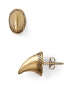 Vintage with a modern edge. House of Harlow 1960's engraved brass horn studs lend every look a cool tribal-inspired touch.