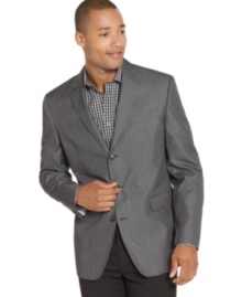 Polish up. This blazer from Sean John instantly tailors your weekend style. Polish up. This blazer from Sean John instantly tailors your weekend style.