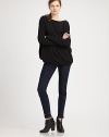 Luxurious take on a wardrobe essential, this soft cashmere boatneck has dropped shoulders, ribbed sleeves and a length that hits below the hips. BoatneckDropped shouldersLong sleevesLonger length hits below the hipsCashmereDry cleanImportedModel shown is 5'9½ (176cm) wearing US size Small.