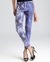 Ultra skinny and extra cool, these Hudson corduroy pants make a statement with an on-trend galactic-inspired print.