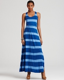 This boldly striped ALTERNATIVE maxi dress will take you from day to night with effortless cool. This boldly striped ALTERNATIVE maxi dress will take you from day to night with effortless cool.