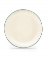 Make everyday meals a little more fun with Colorwave dinnerware from Noritake. Mix and match these coupe dinner plates in turquoise and white with square and rim pieces for a tabletop that's endlessly stylish.