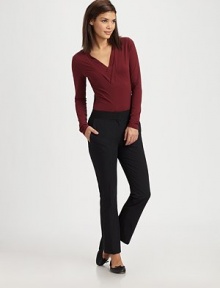 A sporty silhouette in sleek, stretch cotton enhanced with edgy ankle zippers.Hook-and-eye closureInseam, about 2848% cotton/47% polyamide/5% elastane; waistband: 85% polyester/15% rubberDry cleanImported Model shown is 5'11 (180cm) wearing US size 4. A sporty silhouette in sleek, stretch cotton enhanced with edgy ankle zippers.Hook-and-eye closureInseam, about 2848% cotton/47% polyamide/5% elastane; waistband: 85% polyester/15% rubberDry cleanImported Model shown is 5'11 (180cm) wearing US size 4.