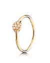 Make an elegant statement with PANDORA's diamond pavé ring in 18K gold.