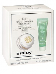 EXCLUSIVELY AT SAKS. The Sisley Eye Contour Care set includes: Sisleÿa Eye & Lip Contour Cream, 0.5 oz. and Eye Contour Mask, 1 oz. Made in France. EXCLUSIVELY AT SAKS. The Sisley Eye Contour Care set includes: Sisleÿa Eye & Lip Contour Cream, 0.5 oz. and Eye Contour Mask, 1 oz. Made in France.