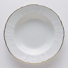 Simply Anna is a simply elegant collection of embossed whiteware with Anna Weatherley's signature shark's tooth gold banding. The collection works beautifully with all of Anna's lavishly decorated offerings, or if your leanings are to a more sedate and understated elegance, you will find no better option to set a beautiful table. Simply Anna is a simply elegant collection of embossed whiteware with Anna Weatherley's signature shark's tooth gold banding. The collection works beautifully with all of Anna's lavishly decorated offerings, or if your leanings are to a more sedate and understated elegance, you will find no better option to set a beautiful table.