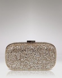 Shimmer and shine at your next soiree with Anya Hindmarch's glitter-finished leather clutch. Whether it's black-tie or cocktails, this night-light lives for invites. Shimmer and shine at your next soiree with Anya Hindmarch's glitter-finished leather clutch. Whether it's black-tie or cocktails, this night-light lives for invites.