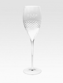Vertical grooves add vintage-inspired style to this personalized set of sparkling champagne flutes. Set of 4Clear glass10.25 highDishwasher safeMade in ItalyFOR PERSONALIZATIONSelect a quantity, then scroll down and click on PERSONALIZE & ADD TO BAG to choose and preview your personalization options. Please allow 2 weeks for delivery. Vertical grooves add vintage-inspired style to this personalized set of sparkling champagne flutes. Set of 4Clear glass10.25 highDishwasher safeMade in ItalyFOR PERSONALIZATIONSelect a quantity, then scroll down and click on PERSONALIZE & ADD TO BAG to choose and preview your personalization options. Please allow 2 weeks for delivery.