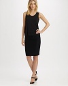 This sleek pencil silhouette flaunts a fold-over waistband for extra flair. Fold-over waistband About 23 from natural waist 70% viscose/24% nylon/6% spandex Machine wash Made in the USA of imported fabric 
