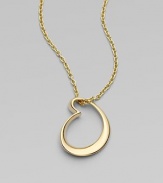 An abstract heart pendant suspends from an elegant chain of 18k yellow gold.18k yellow gold Pendant length, about 1 Chain length, about 18 Lobster clasp Imported