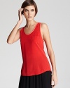 Cut from supple silk, this Joie tank delivers a minimalist silhouette with maximum color.