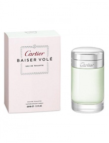 An extraordinary lily, rising and still innocent, reflecting youthful femininity. The Baiser Volé Eau de Toilette has a new light green color. A silver cap replaces the gold as well as new outer packaging with a green top and a silver frame. The fragrance stays true to the majestic and mysterious lily reflecting floral, powdery and fresh notes. A unique creation by in-house perfumer Mathilde Laurent. An extraordinary lily, rising and still innocent, reflecting youthful femininity. The Baiser Volé Eau de Toilette has a new light green color. A silver cap replaces the gold as well as new outer packaging with a green top and a silver frame. The fragrance stays true to the majestic and mysterious lily reflecting floral, powdery and fresh notes. A unique creation by in-house perfumer Mathilde Laurent.
