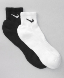 Get the fit that fits right into your active lifestyle with Nike's comfortable and convenient six pack of breathable cotton socks. Get the fit that fits right into your active lifestyle with Nike's comfortable and convenient six pack of breathable cotton socks.