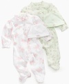 In bloom. Nurture her sweet style early with one of these lovely floral bodysuit and beanie sets from First Impressions.