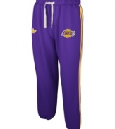 Show off your pride for the LA Lakers in these sweatpants by adidas.