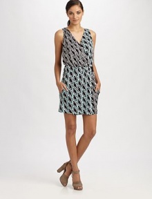 EXCLUSIVELY AT SAKS.COM. An eye-popping print highlights colorblock silk jersey in a gathered crossover shift.Crossover blouson bodiceSleevelessElastic waistbandSlash pocketsAbout 18 from natural waistSilkDry cleanImportedModel shown is 5'10½ (179cm) wearing US size 4. EXCLUSIVELY AT SAKS.COM. An eye-popping print highlights colorblock silk jersey in a gathered crossover shift.Crossover blouson bodiceSleevelessElastic waistbandSlash pocketsAbout 18 from natural waistSilkDry cleanImportedModel shown is 5'10½ (179cm) wearing US size 4.