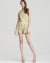 DIANE von FURSTENBERG Romper - Uchenna Habotai Silk Floral
