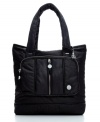 Travel ready, this tote from Kipling has a plush exterior with 2 zip pockets and a roomy printed interior.