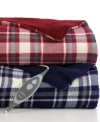 A classic plaid pattern give your space a touch of homespun charm in this Microplush Plaid Reversible Heated Throw, featuring lush texture and a variety of heat settings so you can find your perfect temperature.