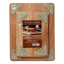 This set of two cutting boards will come in handy when it's time to chop. Made of plankwood and the bottom surface is covered in raised rubber grippers that help the board remain stationary as you work. This set of two cutting boards will come in handy when it's time to chop. Made of plankwood and the bottom surface is covered in raised rubber grippers that help the board remain stationary as you work.