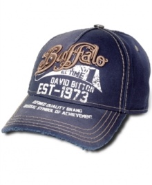 Get that vintage vibe you like, sans searching. This cap from Buffalo David Bitton is a new look with a lived-in feel.