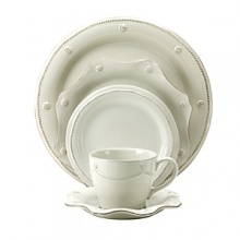 Whether elegant or casual, sophisticated or modern, Juliska Berry & Thread white dinnerware will suit whatever your setting and look great on your table. Whether elegant or casual, sophisticated or modern, Juliska Berry & Thread white dinnerware will suit whatever your setting and look great on your table.