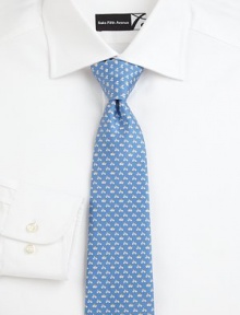 A bicycle print gives this silk tie playful charm.SilkDry cleanMade in Italy A bicycle print gives this silk tie playful charm.SilkDry cleanMade in Italy