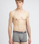 Logo detail on the elastic waistband and striped trim defines this essential boxer brief rendered in stretch cotton.Elastic logo waistband95% cotton/5% elastaneMachine washImported