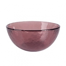 A lightly hammered texture embellishes the colored glass of this cereal bowl from Artland, for timelessly elegant artisanal style. A lightly hammered texture embellishes the colored glass of this cereal bowl from Artland, for timelessly elegant artisanal style.