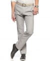 Change up your pant style with these sleek trouser jeans from Hugo Boss.