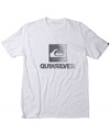 Box out. This Quiksilver graphic tee instantly squares off in your casual wardrobe.