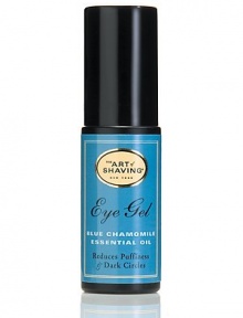 The Eye Gel is formulated with Blue Chamomile essential oil, a rare and precious essential oil that contains azulene, a natural anti-inflammatory that soothes and relieves puffiness. Horse chestnut extract reduces dark circles under the eye, while red marine algae hydrates the skin and minimizes the appearance of fine lines. Olive and jojoba oils moisturize and restore the skin's elasticity. 0.5 oz. The Eye Gel is formulated with Blue Chamomile essential oil, a rare and precious essential oil that contains azulene, a natural anti-inflammatory that soothes and relieves puffiness. Horse chestnut extract reduces dark circles under the eye, while red marine algae hydrates the skin and minimizes the appearance of fine lines. Olive and jojoba oils moisturize and restore the skin's elasticity. 0.5 oz.