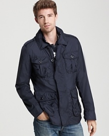 A leaner version of the classic field jacket, the Kenya sports the traditional 4 front flap pockets and concealed zip/button closure, keeping you stylish and warm under imperfect conditions. A leaner version of the classic field jacket, the Kenya sports the traditional 4 front flap pockets and concealed zip/button closure, keeping you stylish and warm under imperfect conditions.