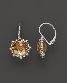 Faceted citrine shines in a beaded setting. From Anzie.