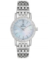 Polish off your workday look with the endless sparkle of this Bulova dress watch.